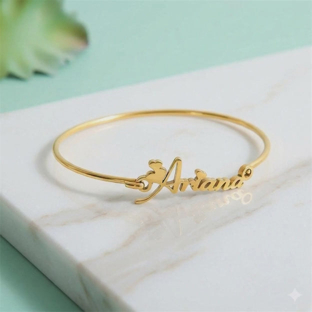 custom name bangle by ziva style