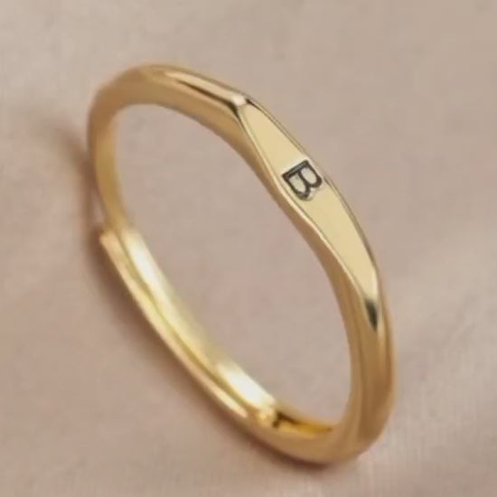 personalized ring by ziva style