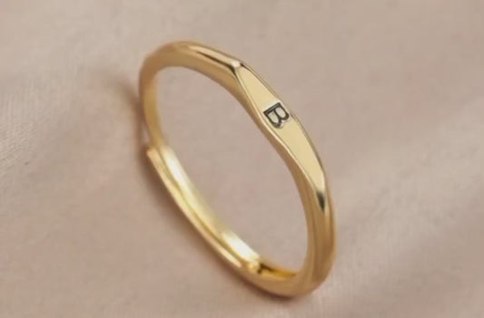 personalized ring by ziva style